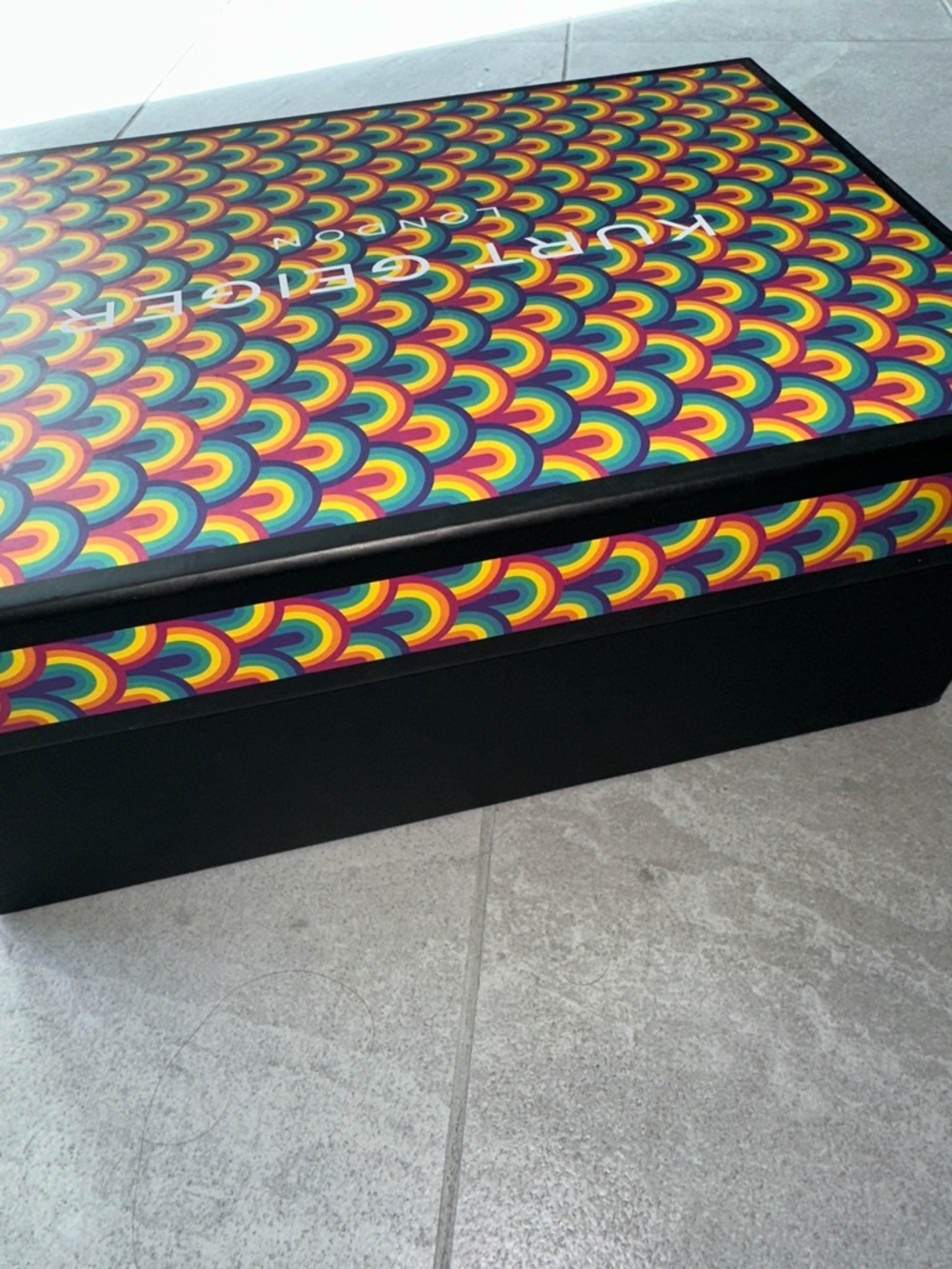 Kurt Geiger Multicolor Rainbow Pattern Decorative Box - Picture 5 of 7